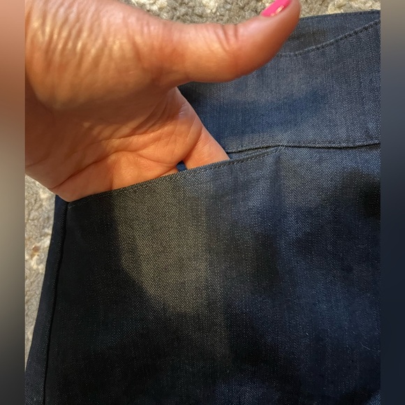 Talbots Classic dark jean  Denim Skirt size 6P (E112) - Picture 2 of 12